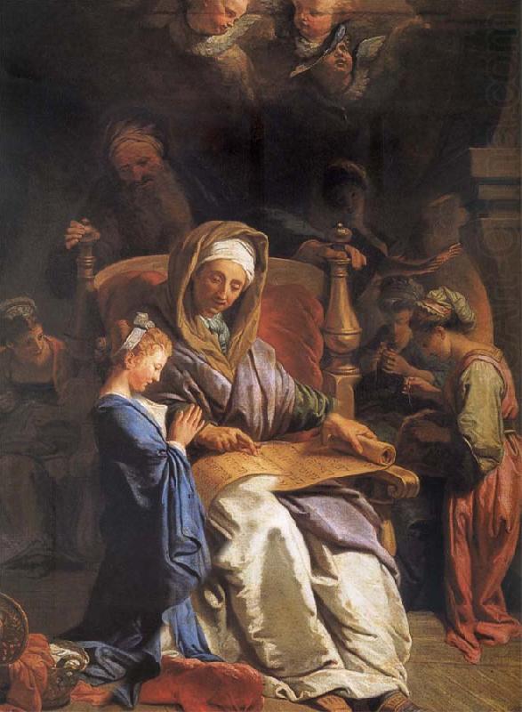 The educacion of the Virgin, Jean Jouvenet